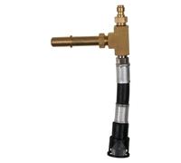 KS TOOLS Tuyau de raccordement pour manomètre avec raccord de tuyau 1/4", y compris soupape de décompression tuyau transparent - 150.2366