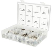 KS TOOLS Werkzeuge-Maschinen GmbH Assortiment de colliers de serrage à 1 oreille à réglage continu, Ø 5,8-21mm, 170 pcs (970.0830)