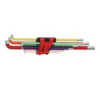 KS TOOLS Werkzeuge-Maschinen GmbH Jeu de clés Allen à tête sphérique, coudées à 108°, 9 pcs (151.4430)