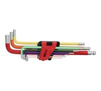KS TOOLS Werkzeuge-Maschinen GmbH Jeu de clés Allen à tête sphérique, extra longues, 9 pcs (151.4420)