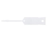 KS TOOLS Werkzeuge-Maschinen GmbH Schlüsselanhänger, blanko, 500 Stück, weiß (500.8018)