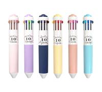 KSBBHDS 6 Stylos De Peinture De Couleur, Stylos À Bille Multifonctions De Dix Couleurs, Cadeaux De Papeterie Pratiques, Adaptés À La Peinture, À L'Esquisse Et À La Création De Comptes À Main.