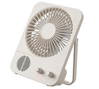 Ksikdeg Créateur de tirage multifonction rechargeable et fonction sonore, vitesse variable, adapté à l ' étude à domicile ou camping, ventilateur d ' angle réglable