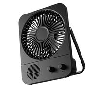 Ksikdeg Créateur de tirage multifonction rechargeable et fonction sonore, vitesse variable, adapté à l ' étude à domicile ou camping, ventilateur d ' angle réglable