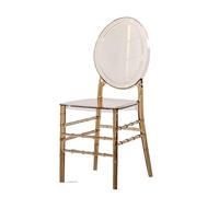 ksjdieunf Fauteuils de Bureau pour la Maison Chaise de Mariage Transparente avec Miroir et Dossier Rond, Grande Taille, for Salle Banquet, hôtel, Chaise en Cristal Salon et Loisirs