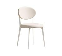 ksjdieunf Fauteuils de Bureau pour la Maison Chaise de Salle à Manger Vent crème française scandinave Moderne Simple ménage Table Blanche Dossier Tabouret Chaise Salon et Loisirs