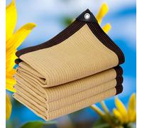 KSQP Filet d'ombrage Extérieur 2x3 Voile d'ombrage Serre Toile Ombrage Extérieur 3x3 Toile Pergola pour Jardin, Terrasse, Balcon, Camping, Pergola,beige-4x4m