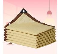 KSQP Voile d'ombrage 2x3 Voile Dombrage Bache Pergola 4x3 Filet Anti Grele Filet Anti Chaleur Jardin des Fleurs Serre Grange ou Chenil Toit Couvre,beige-3x6m