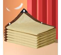 KSQP Voile Ombrage 5x4 Filet d'ombrage Extérieur Voile d' ombrage Amenagement Jardin Extérieur L'air Peut circuler vers et vers Le Bas - sans perçage,beige-2x2m