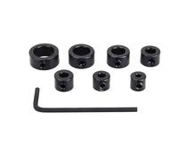 KSTE Butées de Profondeur pour Forets, Butée de profondeur Mèche, Drill Bit 8pcs Locator de profondeur d'arrêt Colliers Anneau Positionneur + Clé hexagonale