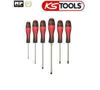 KS Tools Tournevis Ultimate 922.6020 - Jeu de 6 Fente/PH - Manche tri-matière - Acier trempé