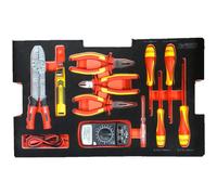 KS Tools, 716.0011, Module d'Outillage Electrique pour Boites de Transport SCM, 11 Pièces, Poids: 1,95 kg