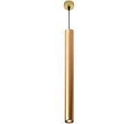 ksxnkhk Suspension cylindrique LED, Tube Long, Lampe Suspendue en Aluminium doré, Lanterne à économie d'énergie (Taille : 100 cm, Couleur : lumière Chaude)