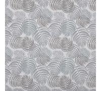 Kt KILOtela - Tissu Toile Imprimé, Décoration Intérieure, Assises de Fauteuils, Rideaux, Coussins, Galettes de Chaises, 100 cm Longueur x 280 cm Largeur, Feuilles Fougère, Gris - 1 Mètre