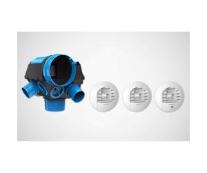 KT piles Hygro BC2 CMI VMC hygro basse conso 6 sanitaires (4 bouches + 5 gaines) - ATLANTIC 412322