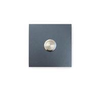 KTC-Home Sonnette de porte de qualité supérieure - Anthracite - Bouton poussoir plat - Dimensions : 7 x 7 cm - RAL 7016 - Résistant aux UV et aux intempéries - Revêtement par pulvérisation