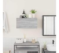 KTHLBRH Armoire de salle de bain gris sonoma 60 x 25 x 30 cm en aggloméré | Portes avec amortisseur, installation ouverte à gauche ou à droite, utilisation dans la salle de bain, la cuisine, le salon