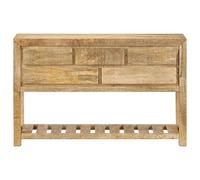 KTHLBRH Armoire de salon, salle à manger, buffet, 120 x 30 x 75 cm, en bois massif de mangue, pour salon, cuisine, salle à manger