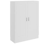 KTHLBRH Bibliothèque de salon, étagère de décoration blanche 82,5 x 30,5 x 115 cm en bois pour livres, salon, bureau, bureau