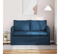 KTHLBRH Canapé bleu 136 x 82 x 85 cm tissu | Structure métallique robuste, design modulaire, convient pour le salon et la chambre à coucher