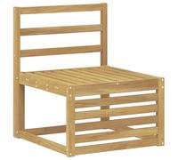 KTHLBRH Ensemble de canapés d'extérieur 5 pièces, blanc, 59 x 59 x 37 cm | Bois massif d'acacia, modulaire, résistant aux intempéries, 4 places, design à lattes