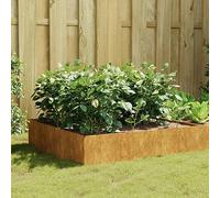 KTHLBRH Jardinière surélevée en Acier Corten résistant aux intempéries pour Jardin, Balcon ou Patio - Bac Profond sans Fond pour Drainage Optimal, matériau anticorrosif Durable