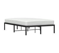KTHLBRH Tour de lit en métal noir 120 x 200 cm | Structure en acier, lattes incluses, espace sous lit 26 cm, pour chambre à coucher
