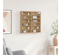 KTHLBRH Vitrine en chêne massif artisanale rustique murale pour salon et chambre à coucher avec montage simple, design fonctionnel et résistant pour l'exposition