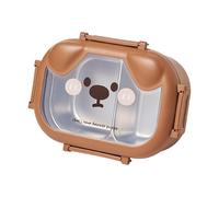 Ktnyl Boite Gouter, Boîte à Déjeuner en Acier Inoxydable, Boite a Gouter Inox, Boîtes à Goûter pour pour l'École, Peut Être Utilisé pour l'École, Le Travail, Les Pique-Niques Et Les Voyages. (brown)