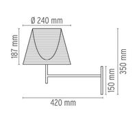 Flos Applique murale KTribe W Bronze