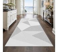 KTYUTJDH Tapis,Abstrait géométrique Moderne Gris, Blanc, Rectangular 160 x 220 cm,Tapis Salon Chambre Décoration,sous Table et Chaises Salle a Manger,