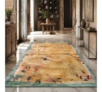 KTYUTJDH Tapis,Motifs Floraux s Modernes Beige, Rose, Violet, Rouge, Bleu, Vert Rectangular 160 x 220 cm,Tapis Salon Chambre Décoration,sous Table et Chaises Salle a Manger,