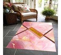 KTYUTJDH Tapis, Square 140 x 140 cm, Multicolore Rose Rouge Jaune,Tapis Moderne Décorations Maison ou Bureau, Salon Salle à Manger Chambre,