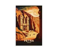 KTYWZ Plaque décorative vintage en métal, motif Petra Jordan, pour la maison, le bureau, un bar, un café, un pub, un abri de jardin, 15 x 30 cm