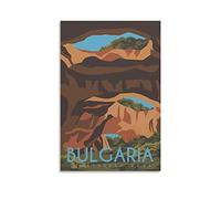 KTYWZ Plaque en métal « Devetashka Cave Bulgarie » - Décoration murale rétro humoristique - Pour la maison, la cuisine, le bar, le club - 20 x 30 cm