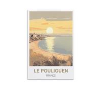 KTYWZ Plaque en métal vintage Le Pouliguen France, affiche murale rétro en métal, décoration de maison, club, jardin, 15 x 30 cm