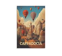KTYWZ Plaque murale rétro vintage en métal, Cappadoce, Turquie, décoration murale, plaque décorative en étain, affiche pour la maison et la cuisine, 30 x 40 cm