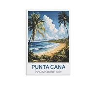 KTYWZ Plaque murale vintage en métal Punta Cana, République dominicaine, pour garage, maison, extérieur, ferme, chambre de fille, cadeau de mariage ou de Saint-Valentin, 20 x 30 cm