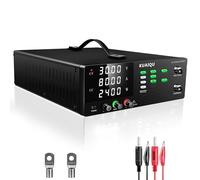 KUAIQU Alimentation de Laboratoire 30V 80A 2400W Haute Puissance Alimentation Stabilisée Réglable avec Mémoire/OCP/OVP/Output/Encodeur d'alimentation Laboratoire pour Laboratoire/Test de Batteries