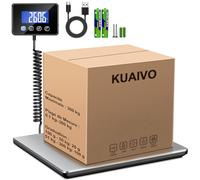 KUAIVO Balance Colis Numérique de 300kg/20g avec Fonction Hold/Tare, Pese Colis avec Écran Lcd Externe, Balance Professionnelle pour Industrielle, Petite Entreprise, Bagages, Bureau, Voyage