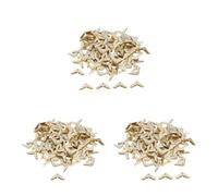 KUARWDVF Protège-Coins en métal pour Livres, Protège Coins De Livres Métal 8mm Or Et Argent Paquet 100 À 300 Pièces(Gold 300pcs)