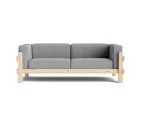 Normann Copenhagen Canapé Kube Pin en finition laquée-tissu Remix 143 Grey. 220 cm