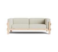 Normann Copenhagen Canapé Kube Pin en bois laqué-tissu Remix 223 Beige. 220 cm