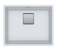 Kubus 2 KNG 110-52 Fragranit+ Évier de cuisine sous-plan Blanc glace