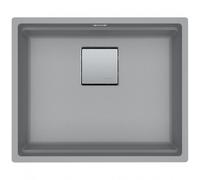 Kubus 2 KNG 110-52 Fragranit+ Évier de cuisine sous-plan Pierre grise