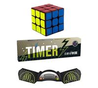 Kubustimer - Minuteur numérique de compétition ABS 3ème génération, minuterie d'empilage de précision | Minuteur de vitesse professionnel pour jeux d'entraînement défi adultes réaction rapide