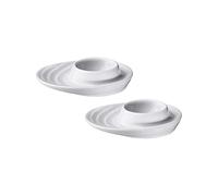 Kuchenprofi 0750828202 Lot de 2 coquetiers en porcelaine rigide Blanc 8,9 x 10,2 cm