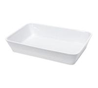 KUCHENPROFI Plat rectangulaire en porcelaine - 20x12x6 cm - Blanc