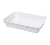 KUCHENPROFI Plat rectangulaire en porcelaine - 30x21x6 cm - Blanc