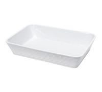 KUCHENPROFI Plat rectangulaire en porcelaine - 35x24x6 cm - Blanc